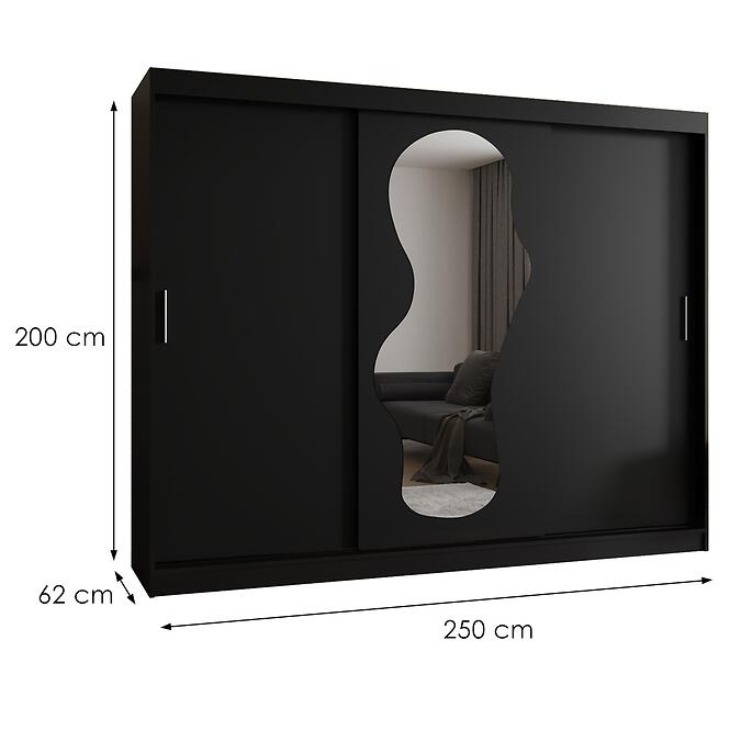 Skriňa Ultra 250 čierna,2
