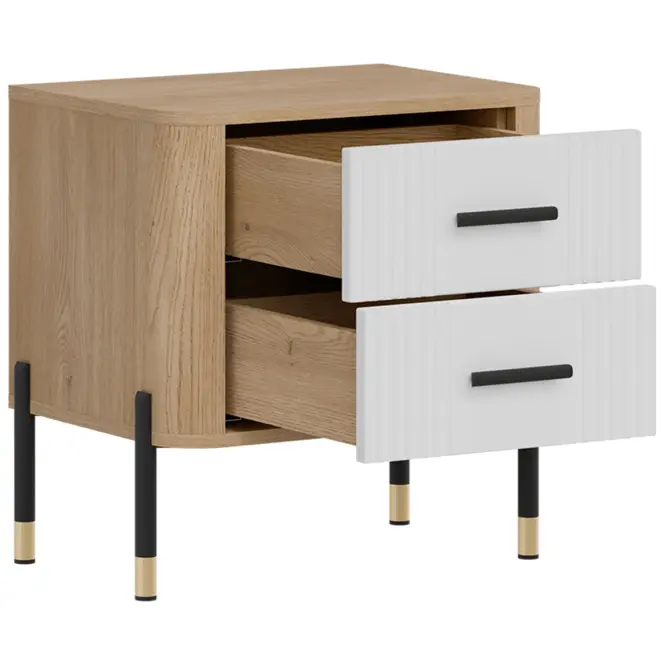 Nočný Stolík Dante Dt21dub Cremona/Biela,6