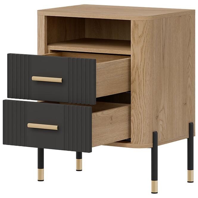 Nočný Stolík Dante Dt22 Dub Cremona/ Antracit,2