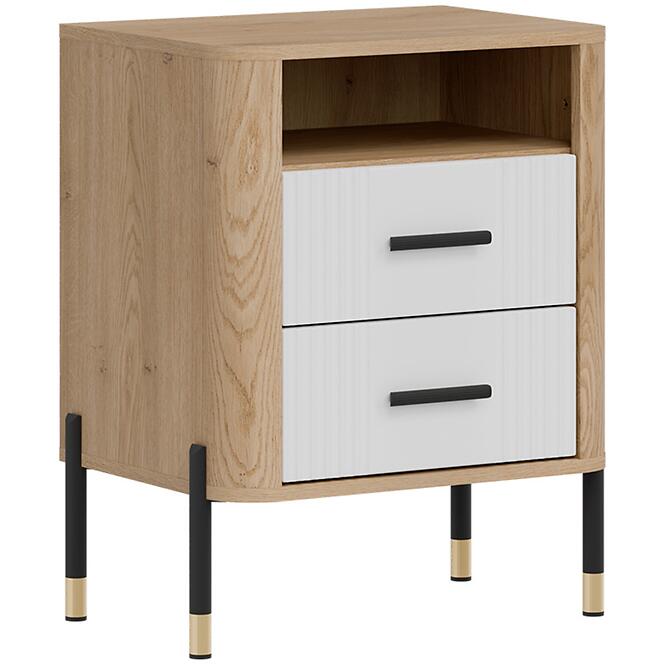 Nočný Stolík Dante Dt22 Dub Cremona/Biela