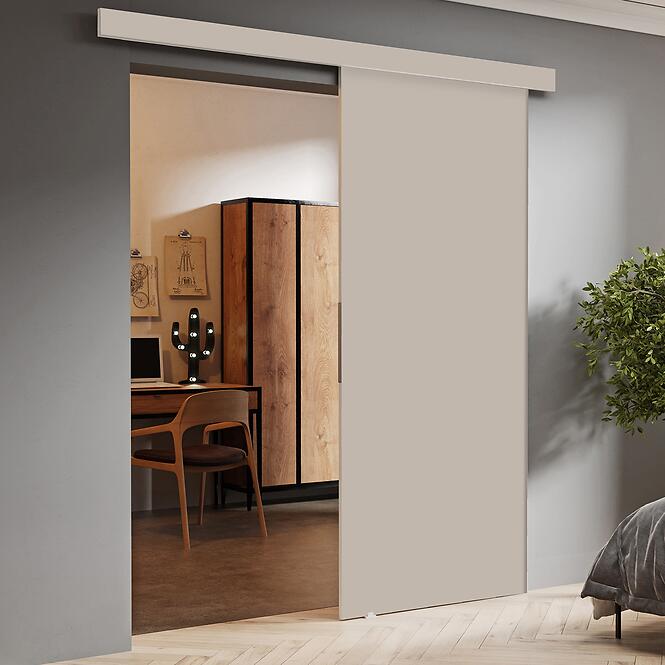 Krídlo posuvných dverí Malibu 90 béžový kašmír + krycia lišta