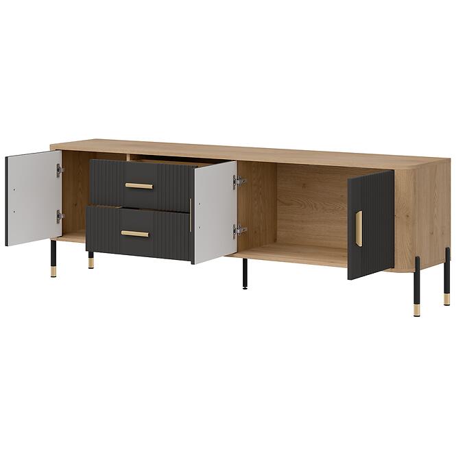 Komoda Dante Rtv Dt02 Dub Cremona/Antracit,2