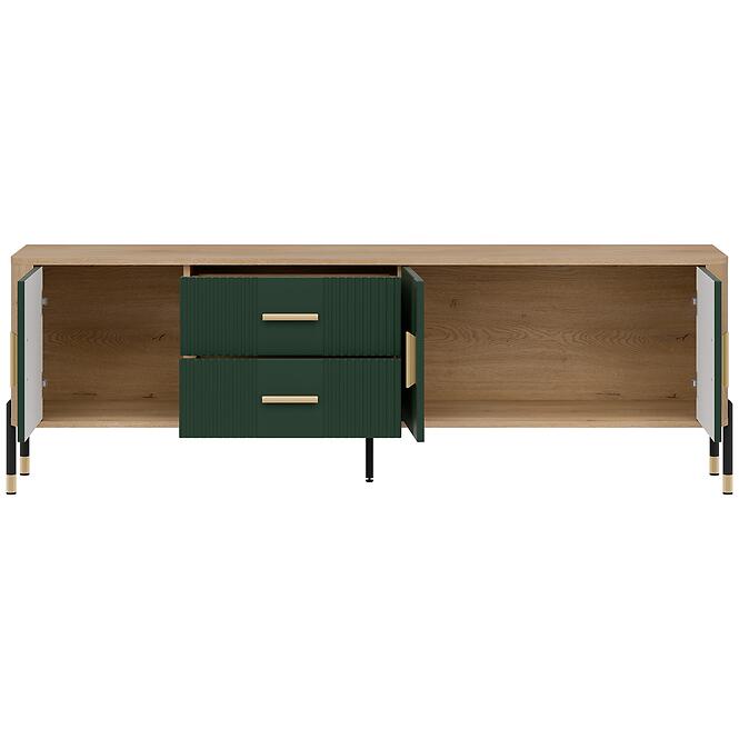 Komoda Dante Rtv Dt02 Dub Cremona/Zelený