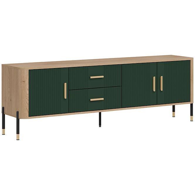 Komoda Dante Rtv Dt02 Dub Cremona/Zelený