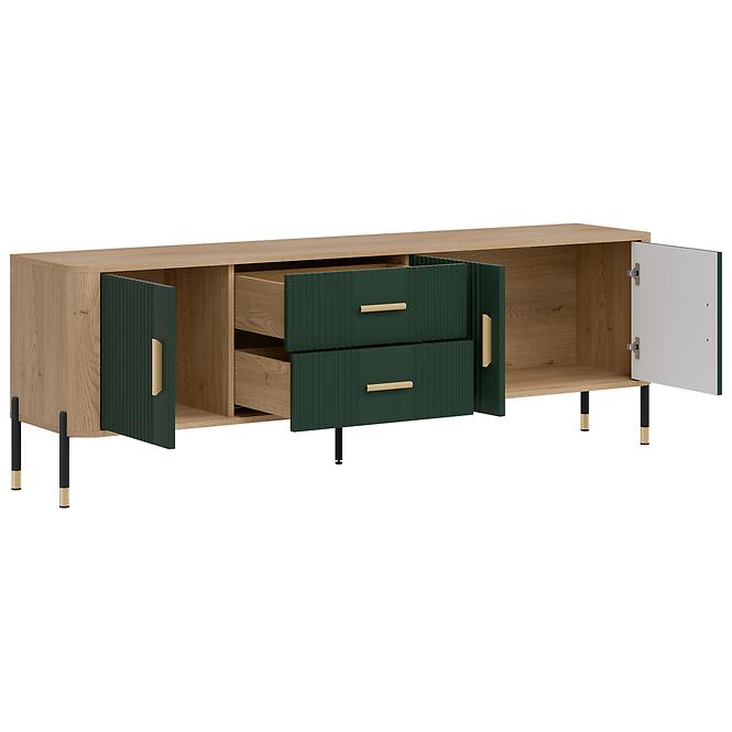 Komoda Dante Rtv Dt02 Dub Cremona/Zelený