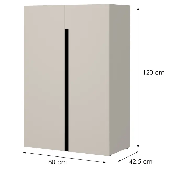 Komoda Slim 2D S03 kašmír,2