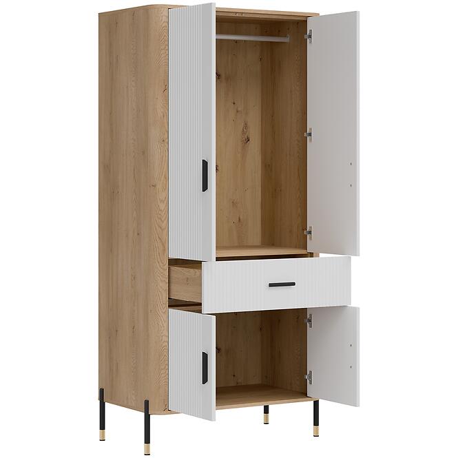 Skriňa Dante Dt16 Dub Cremona/Biely,6