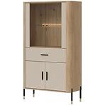 Vitrína Nízka Dante Dt12 Dub Cremona/Kašmír