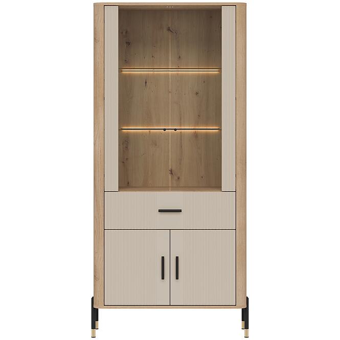 Vitrína Dante Dt14 Dub Cremona/Kašmír