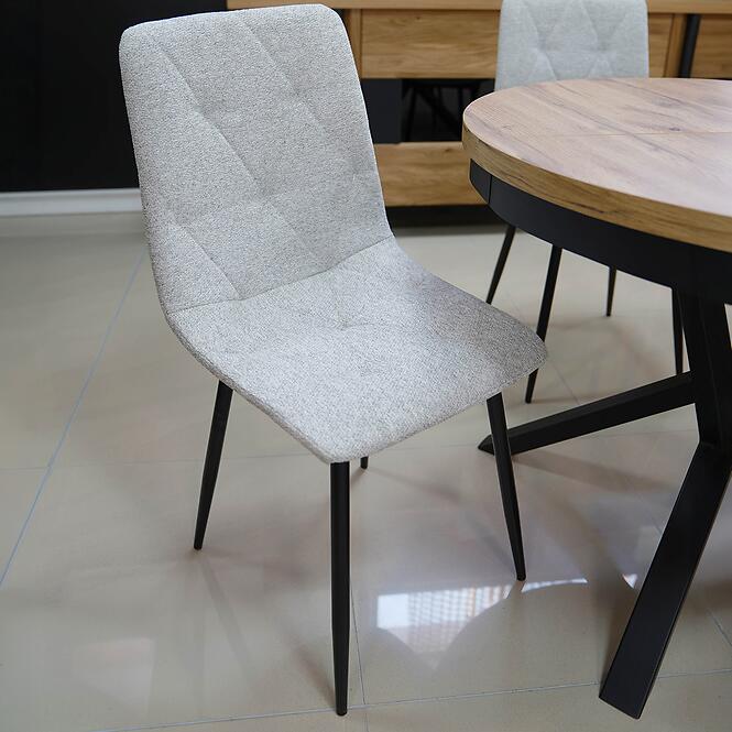 Stolička Naomi Svetlo šedá Borg 05