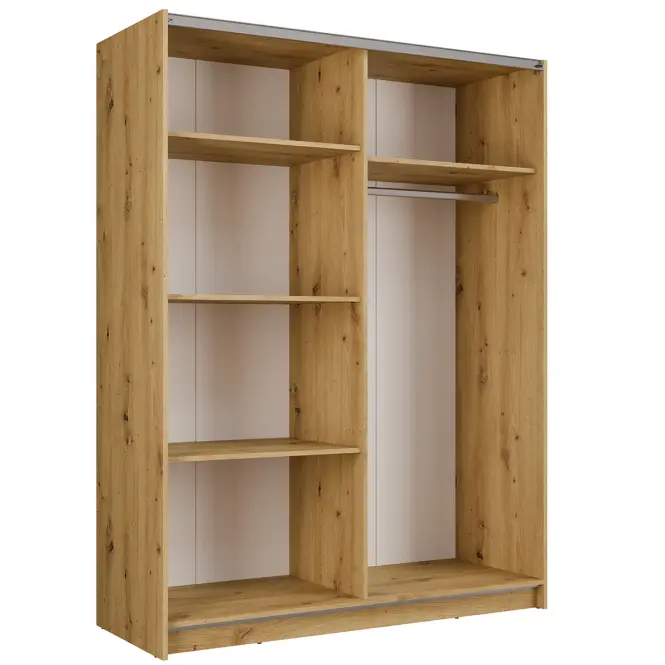 Skriňa Bayadero 10 III artisan/čierna lamely,3