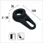 Dverový Klin TPE 120×38 mm čierny,2