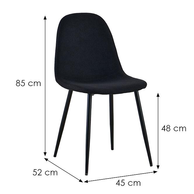 Stolička Maria 12551 čierna,2