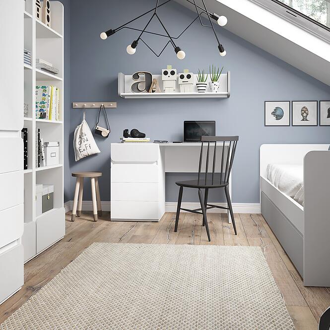 Polička Flexi Flxp02 Biela Alpin/Cool Grey