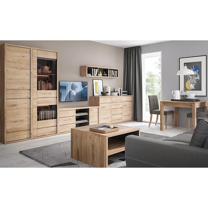 Polička Shetland Typ 61 Dub Shetland/Sivá,3