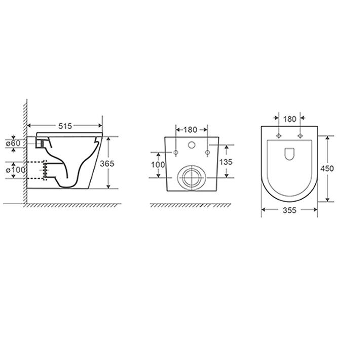 Závesná misa Axel to s doskou voľne padajúca (SK),3