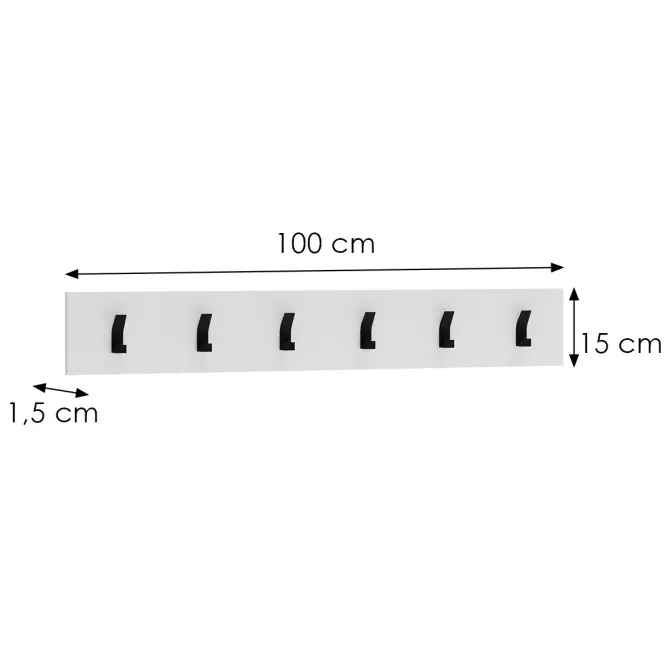 Vešiak Clif W 100 biela,2