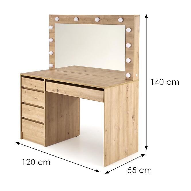 Toaletný stolík Hollywood XL artisan,2