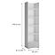 Regál 1s Flexi Flxr01 Biela ​​Alpin / Billbergia Mdf,2