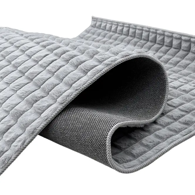 Koberec Aria Biscuit Faux Fur 0,8/1,5 Mrd-677c strieborný
