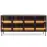 Komoda Lumi B 181 4d + Led Dub Dunin + Čierna