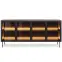 Komoda Lumi B 181 4d + Led Dub Dunin + Čierna