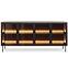 Komoda Lumi B 181 4d + Led Dub Dunin + Čierna