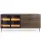 Komoda Lumi C 181 2d3s + Led Dub Dunin + Čierna