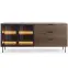 Komoda Lumi C 181 2d3s + Led Dub Dunin + Čierna