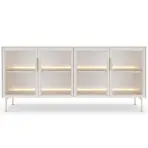 Komoda Lumi B 181 4d + Led Kašmír