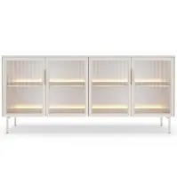 Komoda Lumi B 181 4d + Led Kašmír