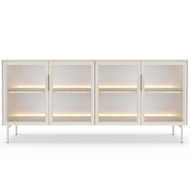 Komoda Lumi B 181 4d + Led Kašmír