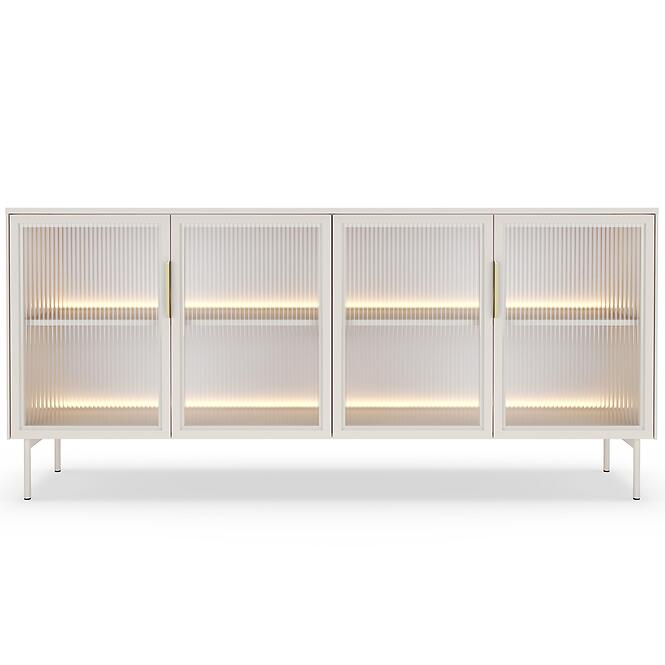 Komoda Lumi B 181 4d + Led Kašmír