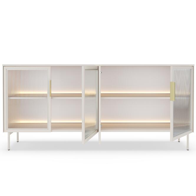 Komoda Lumi B 181 4d + Led Kašmír