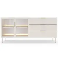 Komoda Lumi C 181 2d3s + Led Kašmír