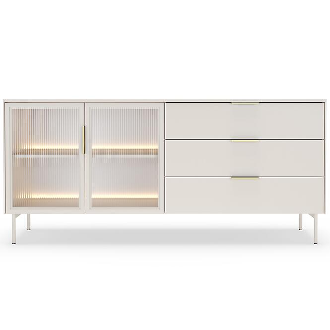 Komoda Lumi C 181 2d3s + Led Kašmír