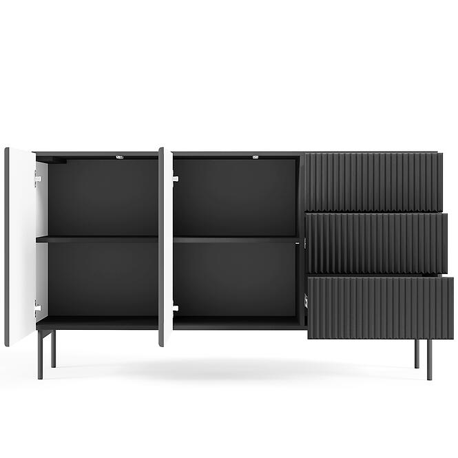 Komoda Muti D 147 2d3s Čierna