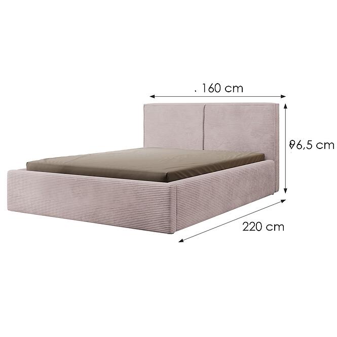 Posteľ Inez 140x200 Lincoln 61,4