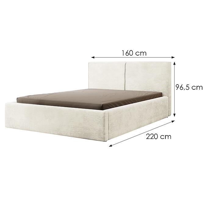 Posteľ Inez 140x200 Poso 100,4