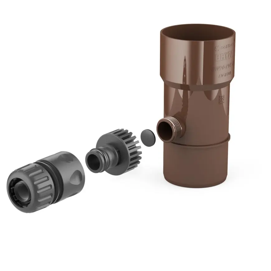 Zberač dažďovej vody 63 mm hnedý
