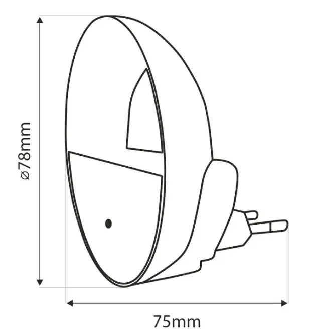 Zásuvná lampa TR-047M LED 0.5W LB1,3