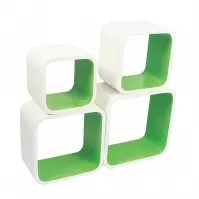 Kancelárske police Four-Squad White/Green FY6055