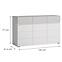 Komoda 3d3s Flexi Flxk01 Biela Alpin/Billbergia,2