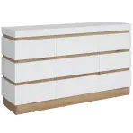 Komoda 3d1s Calabria Cork101 Dub Coast Evoke/Biela Alpin