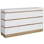 Komoda 3d1s Calabria Cork101 Dub Coast Evoke/Biela Alpin