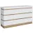 Komoda 3d1s Calabria Cork101 Dub Coast Evoke/Biela Alpin