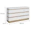 Komoda 3d1s Calabria Cork101 Dub Coast Evoke/Biela Alpin,2