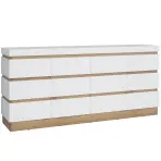 Komoda 4d2s Calabria Cork102 Dub Coast Evoke/Biela Alpin