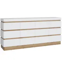 Komoda 4d2s Calabria Cork102 Dub Coast Evoke/Biela Alpin