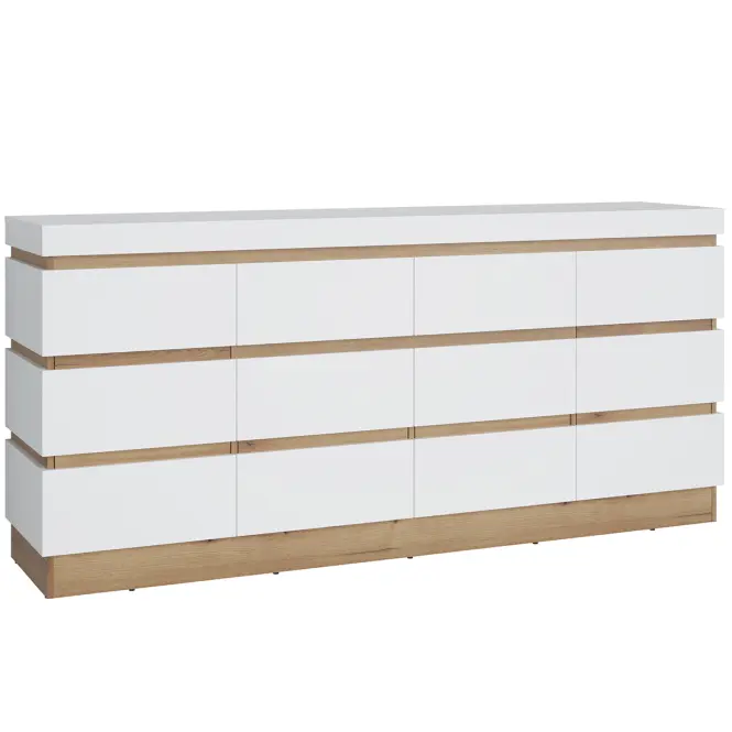 Komoda 4d2s Calabria Cork102 Dub Coast Evoke/Biela Alpin